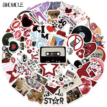 Y2K Aesthetic Stickers Pack - Motorcycle, Phone, Car, Skateboard, Laptop, Graffiti Decals (Online Order Only)