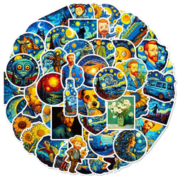 Van Gogh Art Stickers Set - Aesthetic DIY Decoration for Suitcase, Notebook, Phone (Online Order Only)