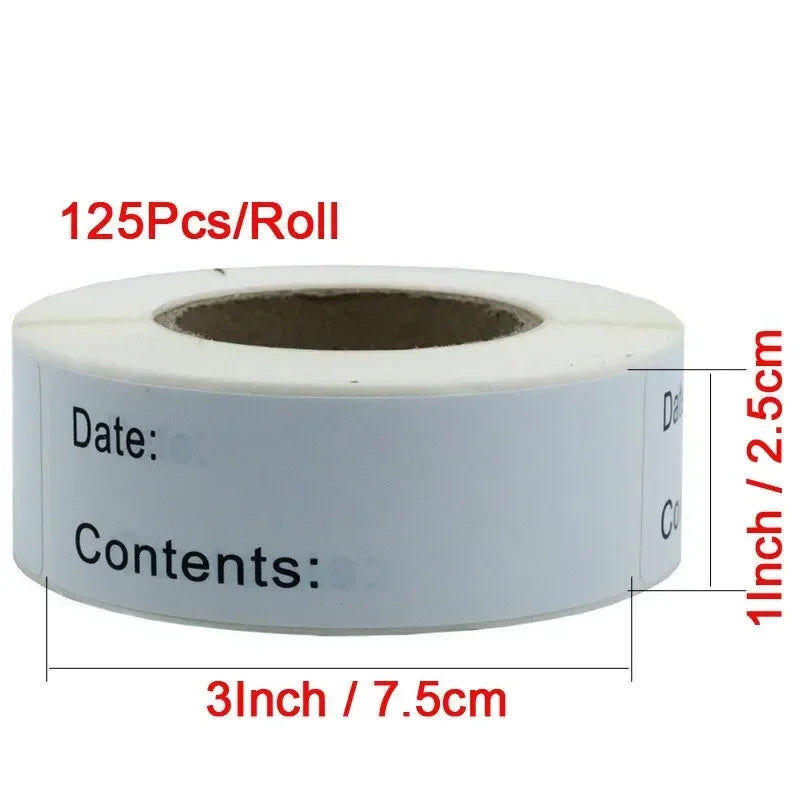1 Roll Of Date Labels Stickers For Food Storage Labels Date Content Home Kitchen Packaging Condiments Mark Date Stickers Labels (ONLINE ORDER ONLY)