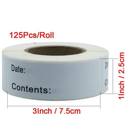 1 Roll Of Date Labels Stickers For Food Storage Labels Date Content Home Kitchen Packaging Condiments Mark Date Stickers Labels (ONLINE ORDER ONLY)