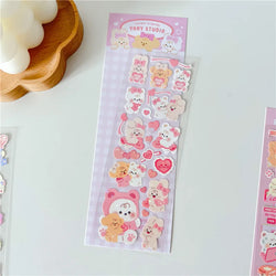 Korean INS Cute Animals Rabbit Decorative Stickers Scrapbooking DIY Album Kawaii Stationery Sticker Art Supplies Personalized (ONLINE ORDER ONLY)