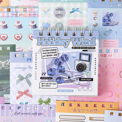 45 Sheets 4 Various Styles of Sticker Books Cute Cut Film Sticker Journal Handbook Scrapbooking Kawaii Decoration Sticker Gift (ONLINE ORDER ONLY)