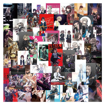 10/40/80PCS GIRLS BAND CRY Stickers Music Style Animation Sticker Cute Girl Decoration Laptop Phone Guitar Car Bike Decals Toy (ONLINE ORDER ONLY)
