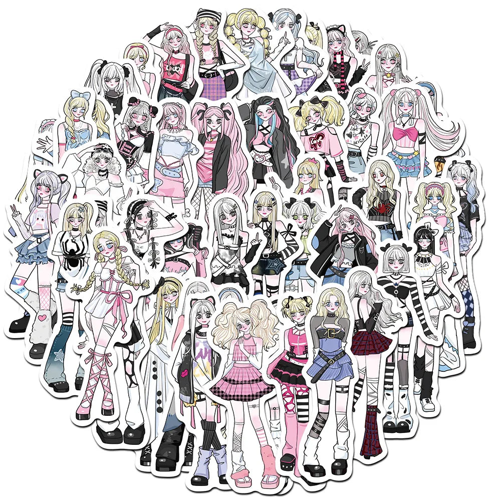 Aya Spicy Girl Stickers: Waterproof DIY Decoration for Phone, Bike, Skateboard, Laptop, Luggage, Car (10/30/50pcs) (ONLINE ORDER ONLY)