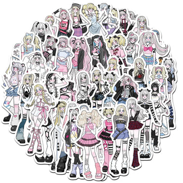 Aya Spicy Girl Stickers: Waterproof DIY Decoration for Phone, Bike, Skateboard, Laptop, Luggage, Car (10/30/50pcs) (ONLINE ORDER ONLY)