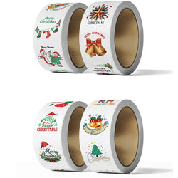 50-500pc New Year Christmas Stickers Cute Kawaii Cartoon Santa Claus Package Gift Children Sticker Stationery Stickers For Kids (ONLINE ORDER ONLY)