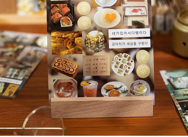 20 Pages Japanese Retro Ins Decorative Stickers Book Scrapbooking Phone Case DIY Journal Collage Material Sticker Gift (ONLINE ORDER ONLY)