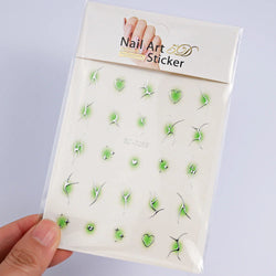 3D Blush Gradient Nail Art Stickers 12-Colors Aha Self-adhesive Rainbow Jelly Slider Japanese Style Translucent Gel Polish Wraps (ONLINE ORDER ONLY)