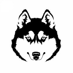 Animal Husky Head Dog Pet Animal Car Stickers Art Mural Vinyl Decal Decoration (ONLINE ORDER ONLY)