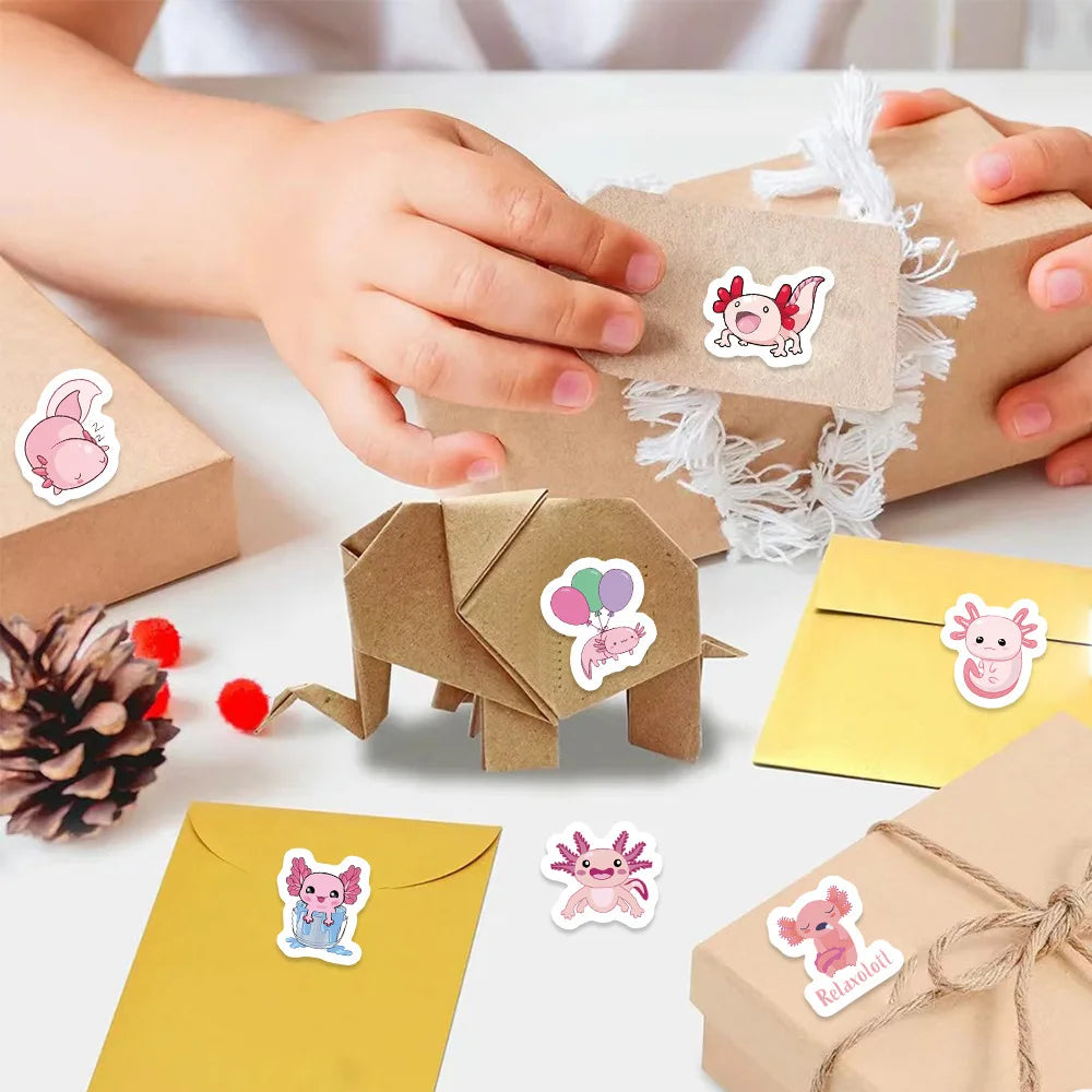 100-500pcs Cute Cartoon Stickers Children Reward Label Gift Scrapbooking Decoration Stationery Animals Sticker Toys (ONLINE ORDER ONLY)