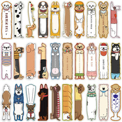30pcs Cute Cartoon Animals Dogs Paper Bookmarks DIY Library Office Books Page Markings Students Readers Page Markers Gift (ONLINE ORDER ONLY)