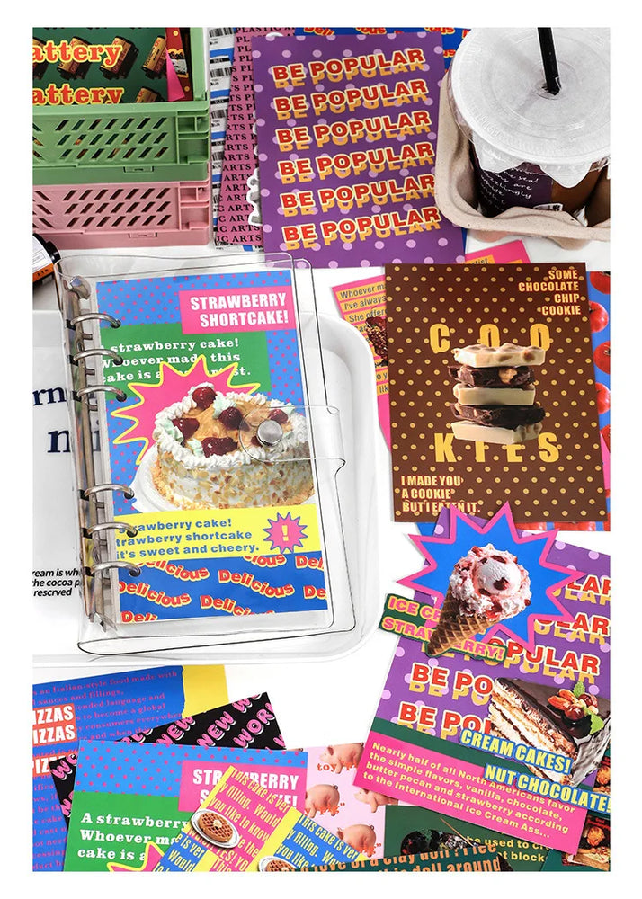 20 sheets Life Fantasy Series Scrapbooking Sticker Book Hand Account Background Decorative Sticker Label DIY Material Stationery (Online Order Only)
