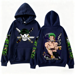 One Piece Zoro Anime Hoodie Sweatshirt | Y2K Streetwear