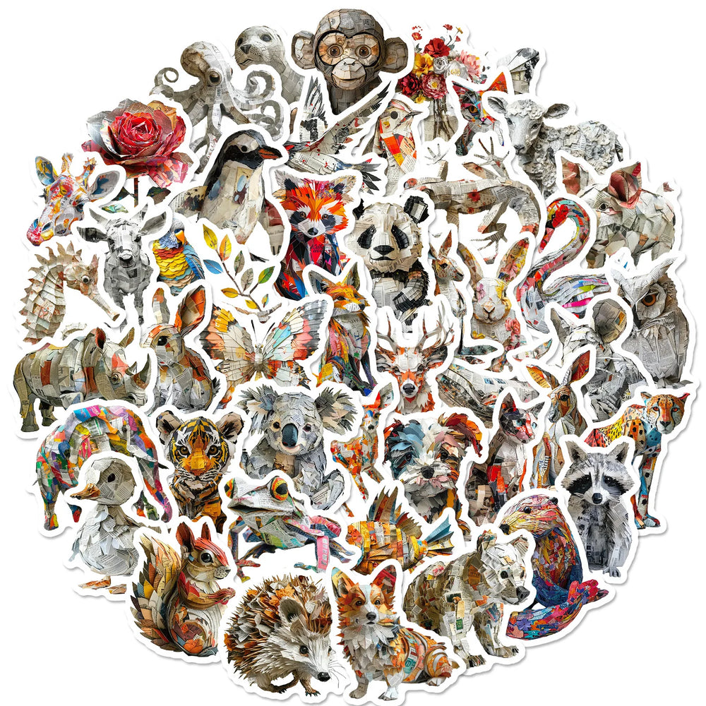 3D Animal Stickers Waterproof DIY Laptop Guitar Skateboard Decals Kids Toy (Online Order Only)
