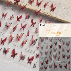 Colourful Butterfly Delicate Anmials Adhesive Nail Art Stickers Dreamy Winter Snowflake Rhinestone Manicure Decals Nail Supplies (ONLINE ORDER ONLY)