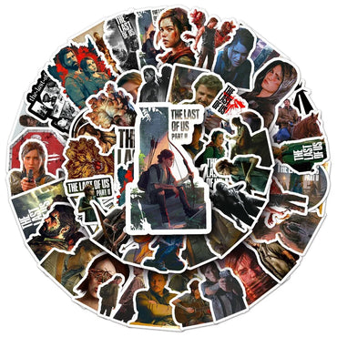 10/50pcs Hot Game the Last of Us 2 Stickers Toy Children Toy Skateboard Helmet Phone Car Tv Show Vinyl Stickers Joel Abby Decal (ONLINE ORDER ONLY)