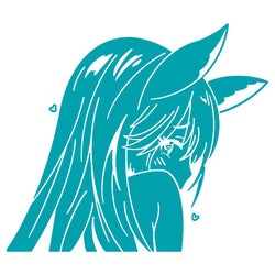 Japanese Anime Car Sticker Window Decoration Beautiful Girl Stickers Laptop Computer Auto Parts Vinyl Decal (ONLINE ORDER ONLY)