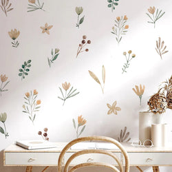 Boho Floral Wall Stickers for Kids Rooms and Living Room Decor (Online Order Only)