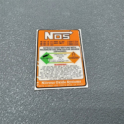 3D Crystal Soft Glue Car Styling for NOS Nitrous Oxide Systems Sticker Warning Bike Auto Fuel Tank Box Decals (ONLINE ORDER ONLY)