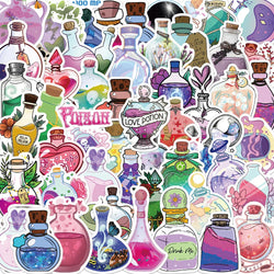 Cartoon Magic Potion Stickers for Laptop Phone Luggage Decoration (Online Order Only)