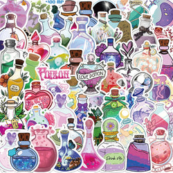 Cartoon Magic Potion Stickers for Laptop Phone Luggage Decoration (Online Order Only)
