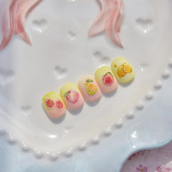 Fig Guava Pitaya Honey Peach Oranges Watermelon Strawberry Apple Pineapple Fruit Nail Art Decoration Stickers Manicure Decals (ONLINE ORDER ONLY)