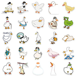 50PCS Mixed Cartoon Cute Duck Stickers Animals DIY Helmet Skateboard Laptop Motorcycle Graffiti Sticker Decals Kids Toy (ONLINE ORDER ONLY)