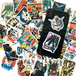 50PCS GUNDAM Stickers for Suitcase, Water Cup, Phone, Car, Laptop, Scooter, Refrigerator (ONLINE ORDER ONLY)