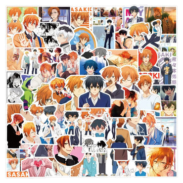 10/30/55/110PCS Sasaki and Miyano Stickers Rotten Boy Cartoon Stciekr Funny Anime Decals Laptop Guitar Car Bike Skateboard Toy (Online Order Only)