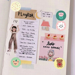 100-500PCS Children's Stickers DIY Gift Sealing Label Cartoon Animal Roll Stickers Photocard Decor Packaging Stickers for Kids (Online Order Only)