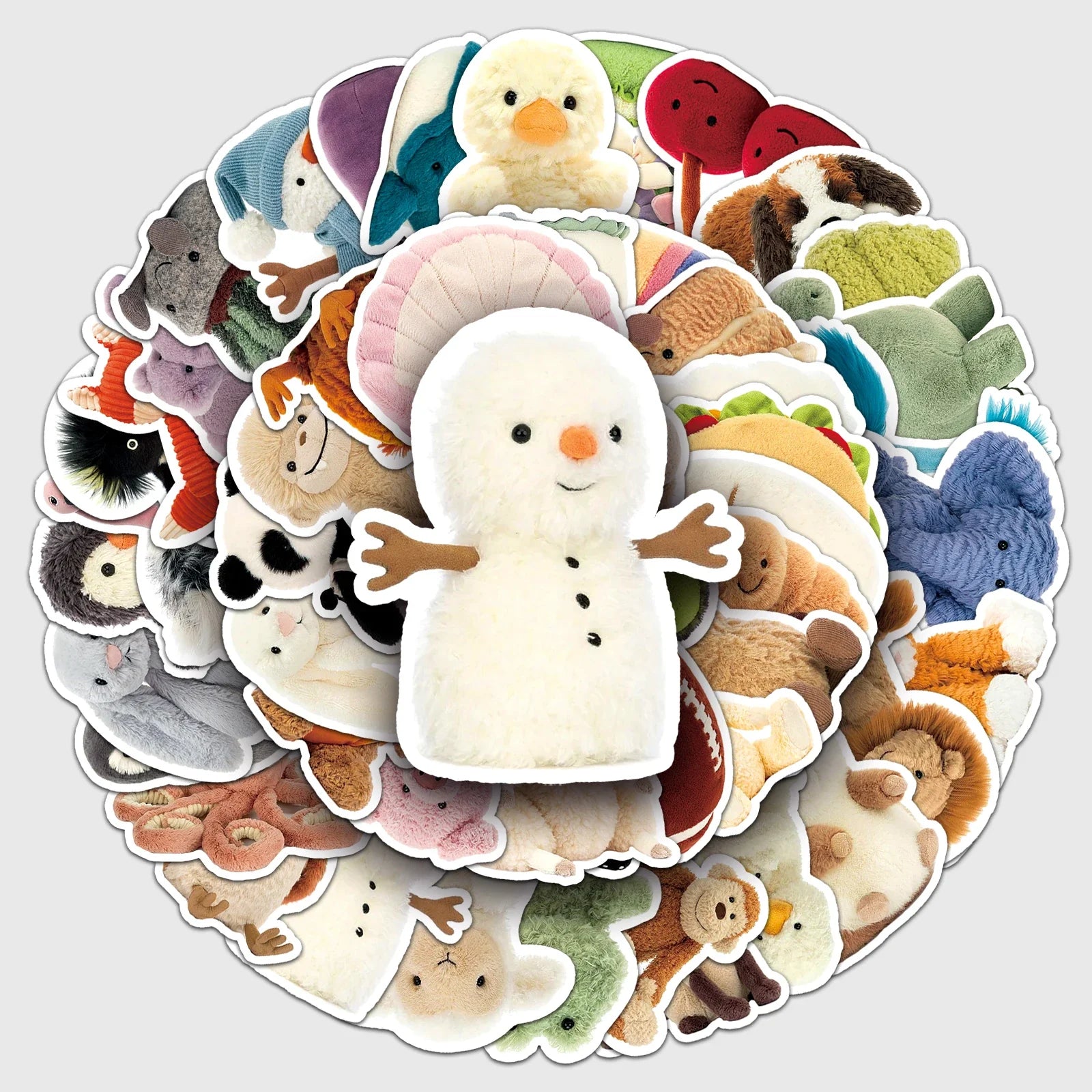 50Pcs Cute Cartoon Waterproof Vinyl Stickers for Skateboard Snowboard (Online Order Only)