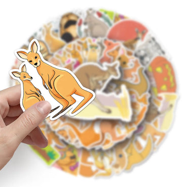 10/50Pcs Kangaroo Stickers Planner Decoration DIY /hand Book Diary Journal Stationery Animal Sticker Kawaii Stickers (ONLINE ORDER ONLY)