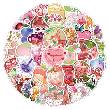 VSCO Gourmet Cartoon Stickers: Food Dessert Beverage Fruit DIY Laptop Phone Guitar Bike Decals (ONLINE ORDER ONLY)
