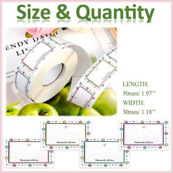 Wholesale 250 Stickers/rolls Color Border Name Stickers Classification Marks Sticker Sticker Label Office Stationery (ONLINE ORDER ONLY)