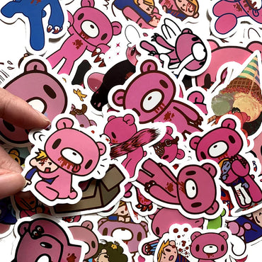 10/30/50PCS Cute Angry Bears Stickers For Laptop Phone Luggage Skateboard  Motorcycle Bike Cartoon Decal Kids DIY Waterproof Toy (Online Order Only)