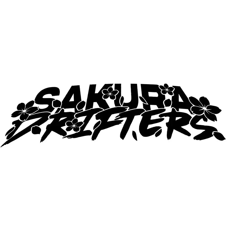 Sakura Drifters Brush for JDM Sticker Cherry Blossom Petals Decoration Windshield External Accessories  Waterproof Vinyl Decals (ONLINE ORDER ONLY)