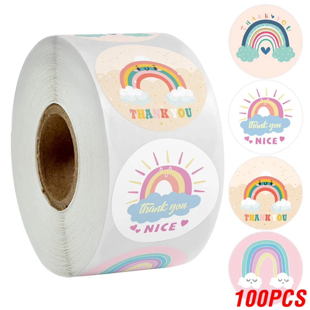 100-500PCS Children's Cartoon Stickers Little Dinosaur Pattern Kids Stationery Supplies School Teacher Supplies Reward Stickers (Online Order Only)