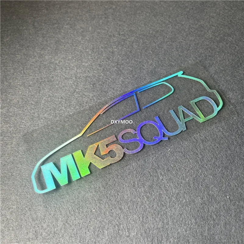 DXYMOO Car Stickers for Vehicle MK5 SQUAD Golf Mk4 R32 GTI Decal Moto Helmet Modified Applique Decoration Vinyl (ONLINE ORDER ONLY)