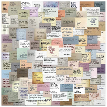 240PCS Vintage Inspirational Quote Stickers for Scrapbook, Phone, Laptop, Bike (ONLINE ORDER ONLY)