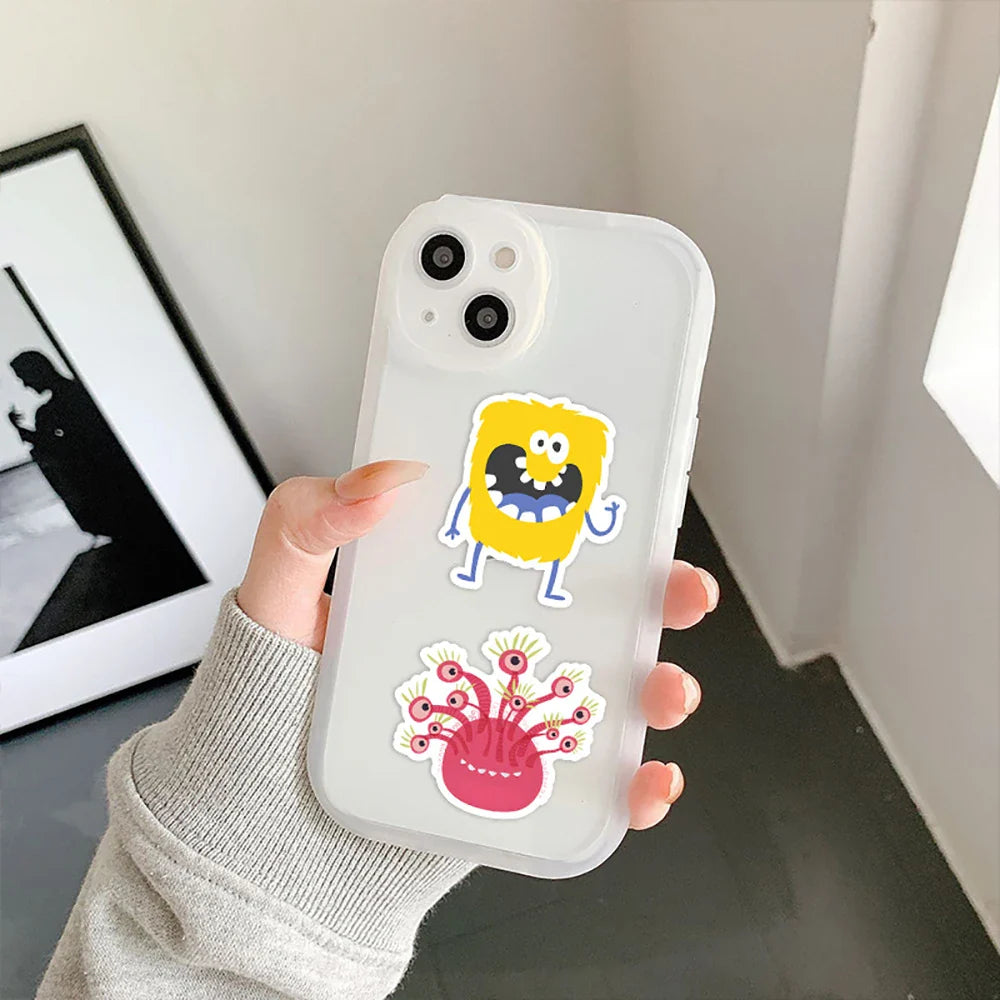 10/30/55PCS Cartoon Little Monster Graffiti Stickers For Kids DIY Notebooks Suitcase Laptop Stationery Car Waterproof Decals Toy (ONLINE ORDER ONLY)