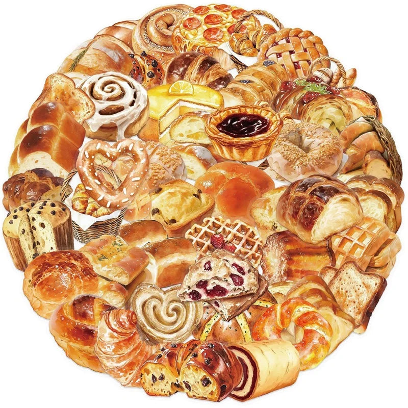50PCS Kawaii Bread PET Sticky Sticker Aesthetic Korean Stationery DIY Decoration Scrapbooking School Supplies for Kids (Online Order Only)