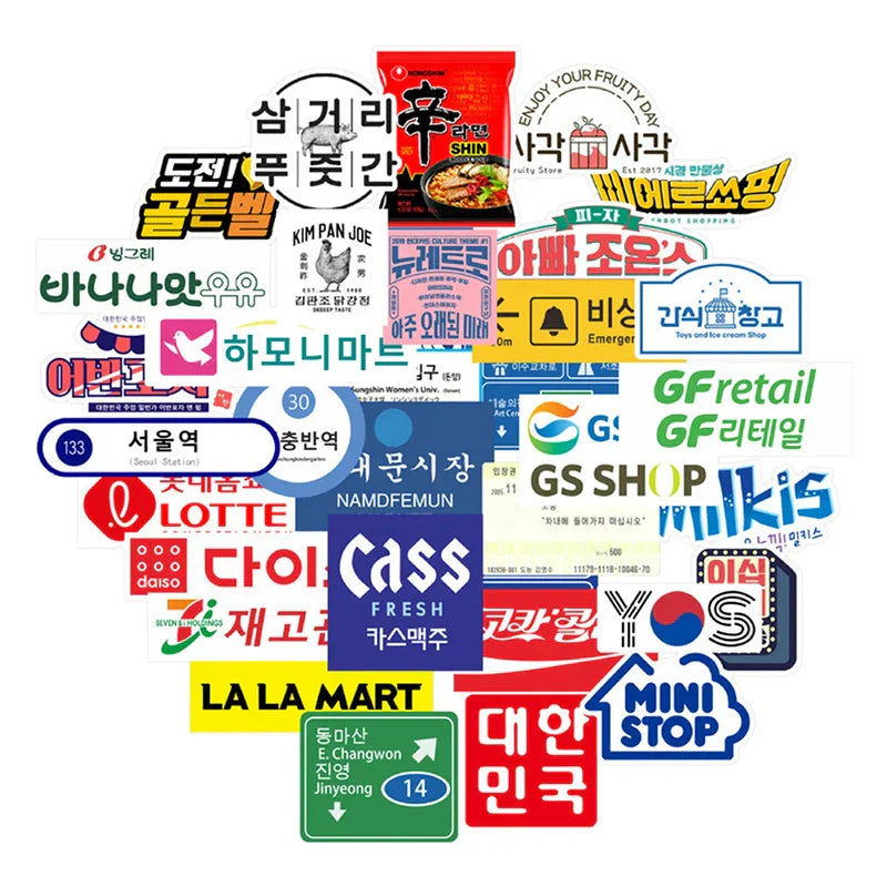 31pcs Japanese Stop Sign Sticker Pack for Laptop and Suitcase (ONLINE ORDER ONLY)