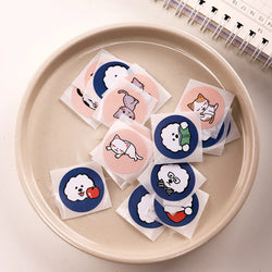 500pcs/Roll Cartoon Animal Stickers Anime Round Seal Diy Laptop Decals Stickers Cute Book Children Reward Kids Toy Gift (ONLINE ORDER ONLY)