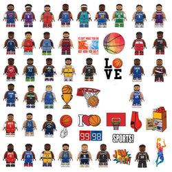 50Pcs Cool Basketball Character Graffiti Stickers Decals DIY Laptop Luggage Skateboard Car Bike Decoration Sticker Toys (ONLINE ORDER ONLY)