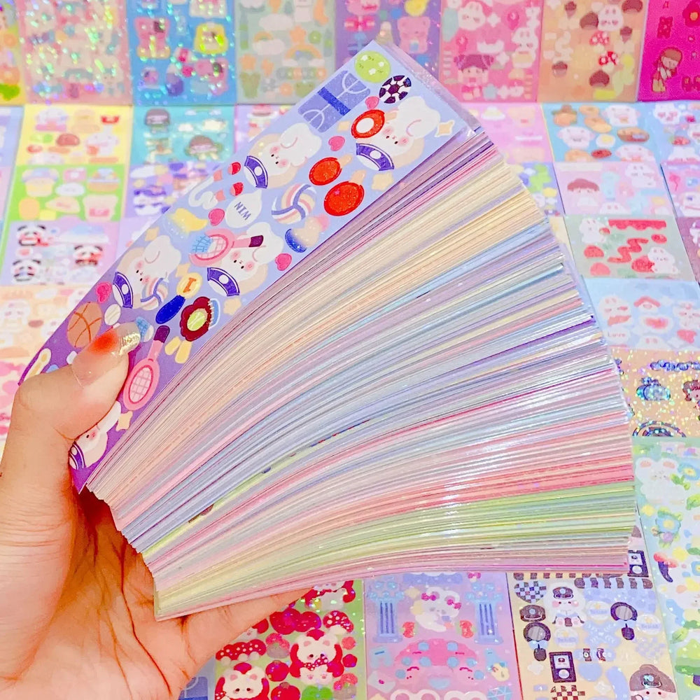 Kawaii Stickers Cartoon Collage DIY Scrapbooking Journals Stationery Supplies (Online Order Only)