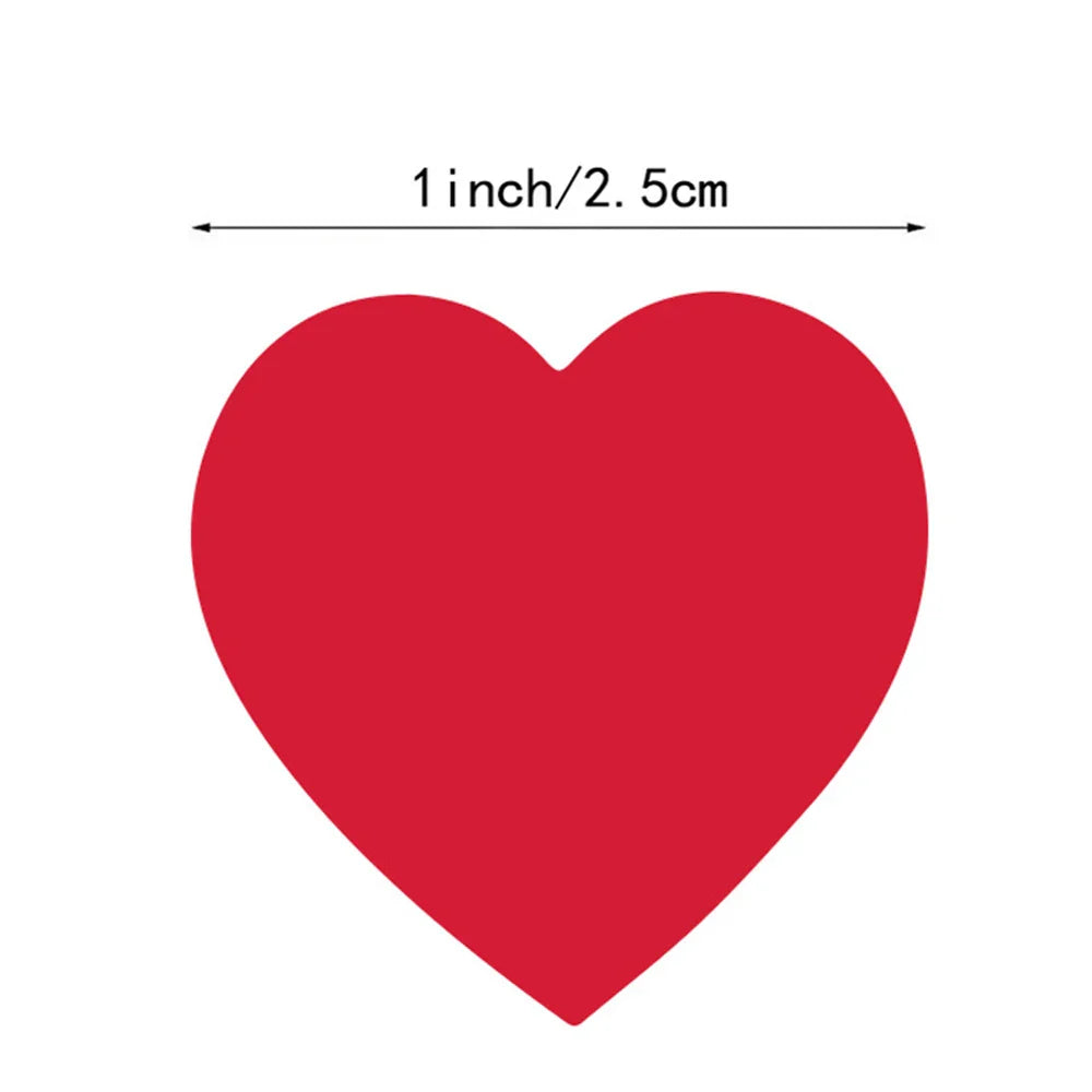 100-500pcs Chroma Heart Labels Stickers Color Code Dot Labels Stickers 1 Inch Red,blue,pink,black,custom Stickers Stationery (ONLINE ORDER ONLY)