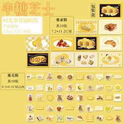 40/60Pcs/box Retro Girls House Series Sticker Hand Account DIY Album Decoration Scrapbooking Stickers Kawaii Korean Stationery (ONLINE ORDER ONLY)