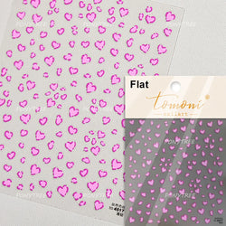 Black Punk Star Heart Laser Stroke Dark Wind Sexy Water Droplet Delicate Adhesive Nail Art Decorations Stickers Manicure Decals (ONLINE ORDER ONLY)