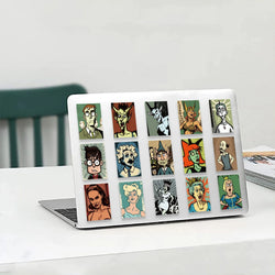50pcs Humorous Funny Character Stickers Aesthetic Cartoon Decals Laptop Luggage Skateboard Phone Sticker Kids Toys (ONLINE ORDER ONLY)