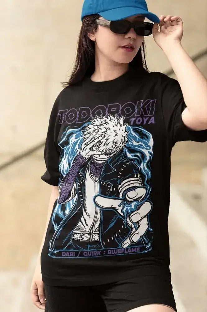 Dabi T-Shirt: Toya Todoroki Boku No Hero Anime Top (ONLINE ORDER ONLY)